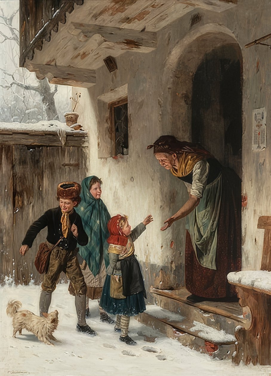 Visita invernal a la abuela de Carl Kronberger