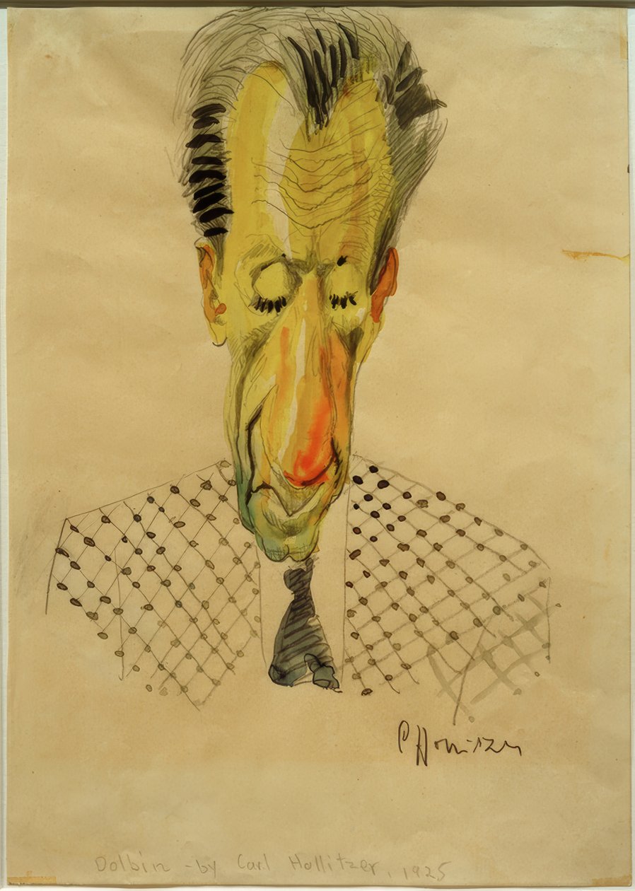 B.F. Dolbin / Caricatura de C.-F. Hollitzer, 1925 de Carl Leopold Hollitzer