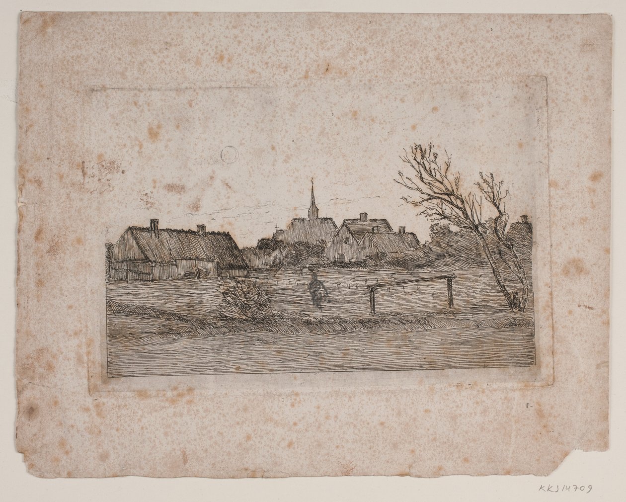 Iglesia de Hornbæk, tarde de verano de Carl Locher