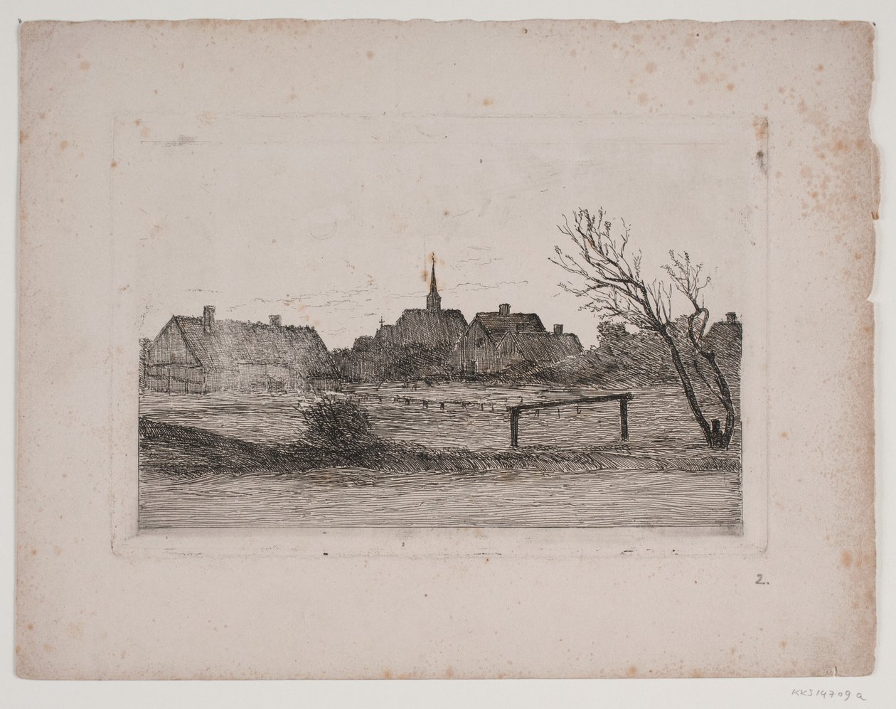 Iglesia de Hornbæk, tarde de verano de Carl Locher