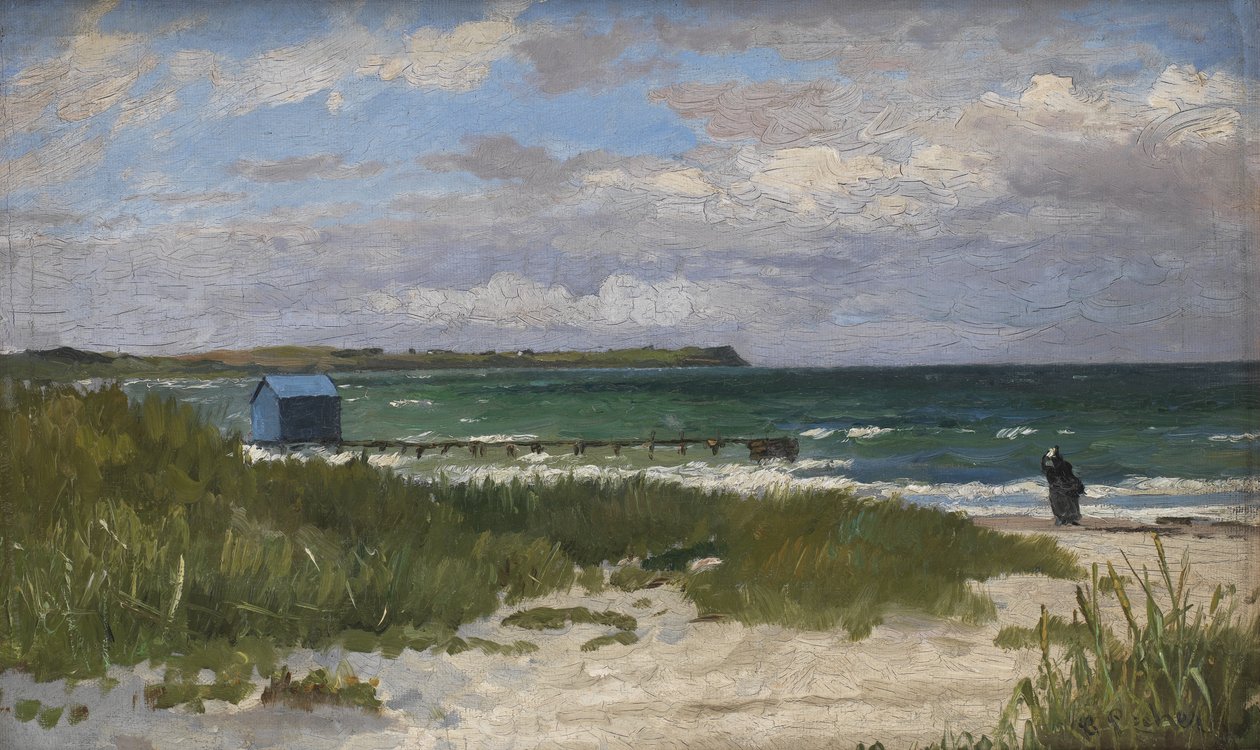 Paisaje costero. Hornbæk de Carl Locher