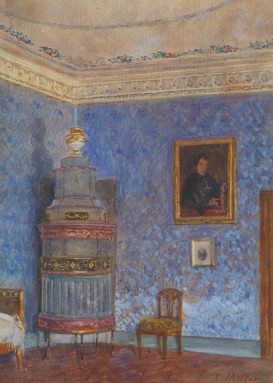 Interior azul de Carl Max Müller
