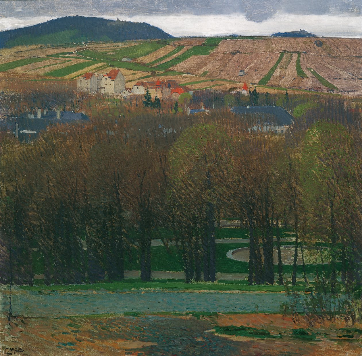 Vista del Nußberg desde Heiligenstadt de Carl Moll