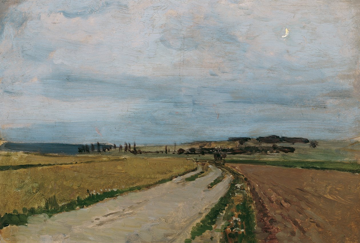 Noche de estudio del estado de ánimo, Michelhausen (Plankenberg) de Carl Moll