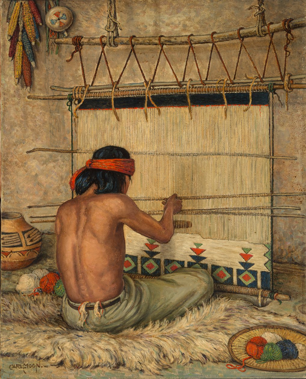 Tejedor Hopi de Carl Moon