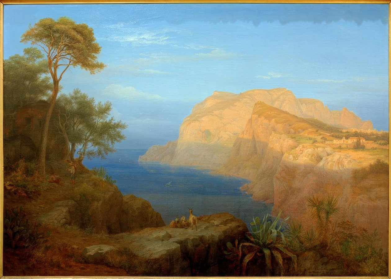 Capri al amanecer de Carl Morgenstern