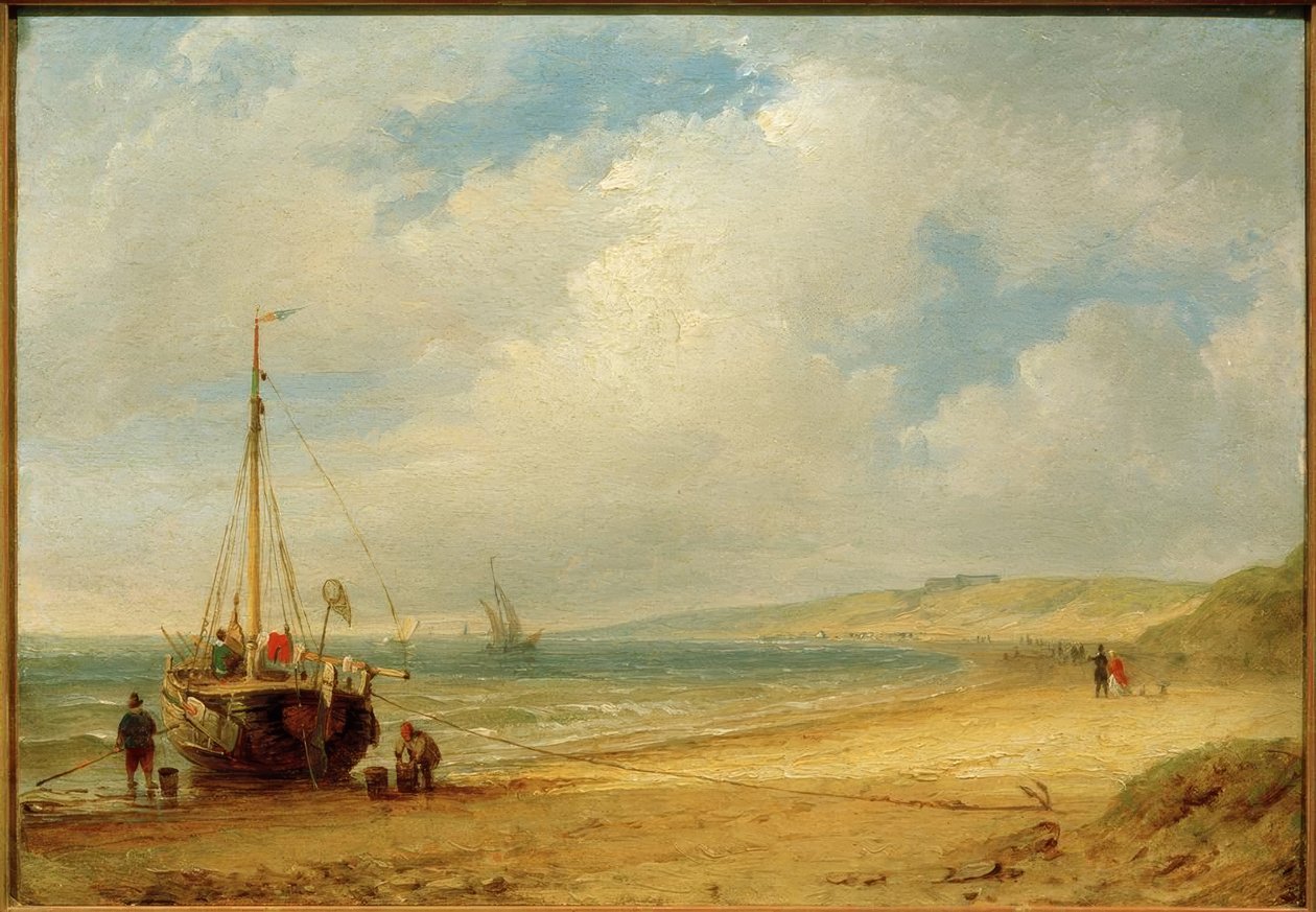 Paisaje costero en Scheveningen de Carl Morgenstern