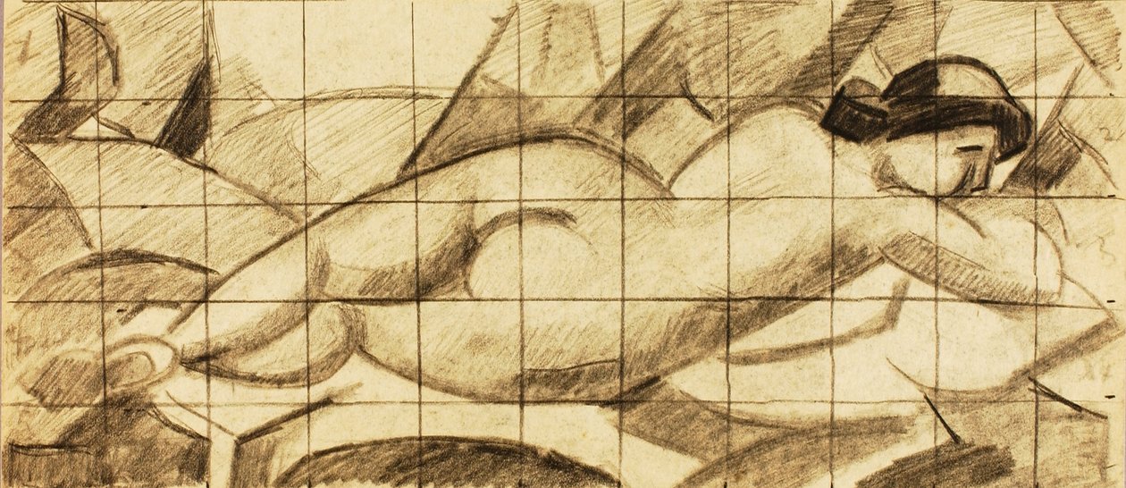 Mujer desnuda, reclinada de Carl Newman