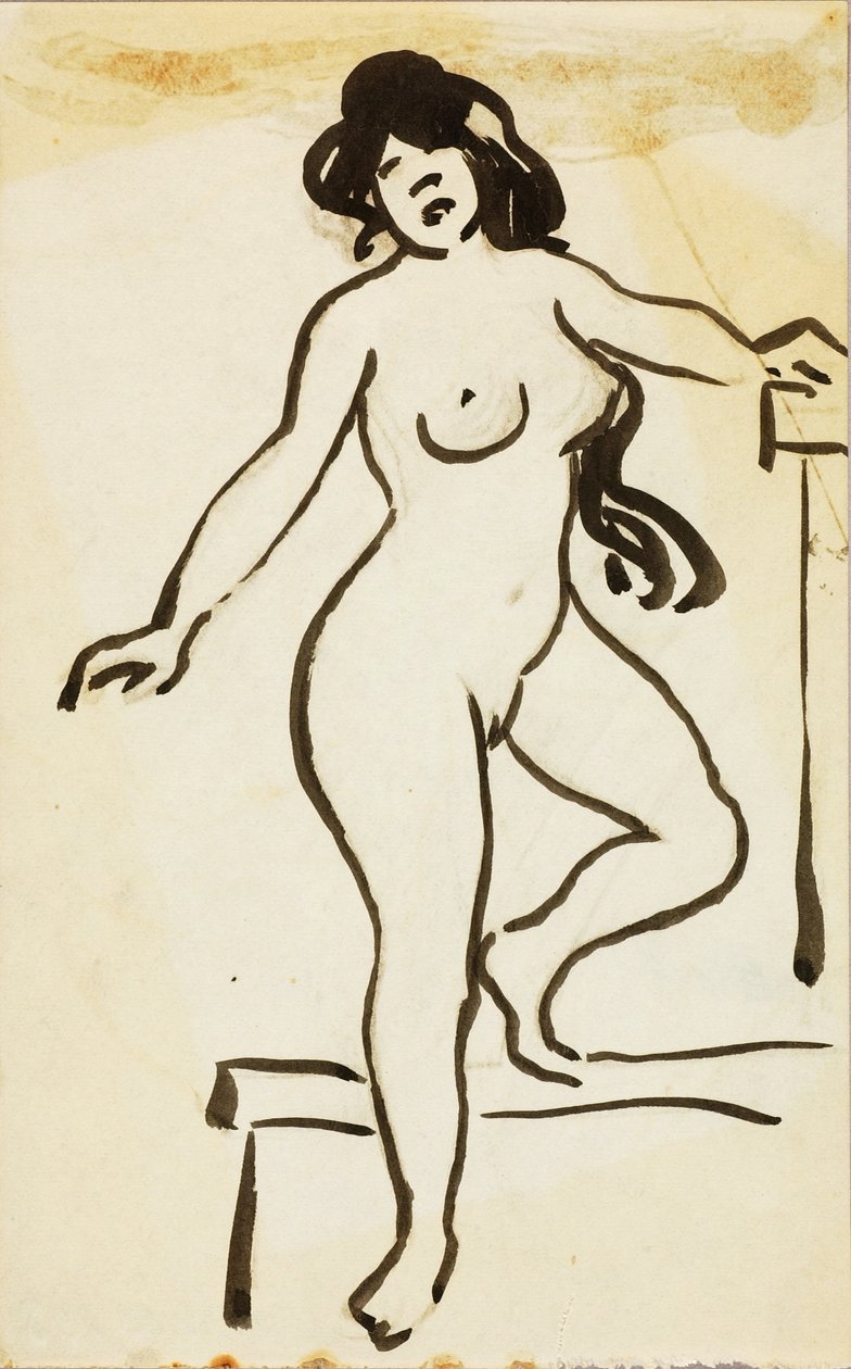 Mujer desnuda, de pie de Carl Newman