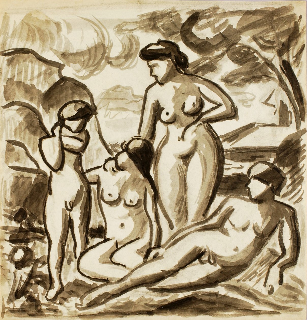 Grupo de desnudos de Carl Newman