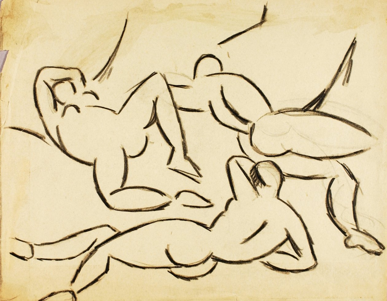Grupo de tres desnudos de Carl Newman