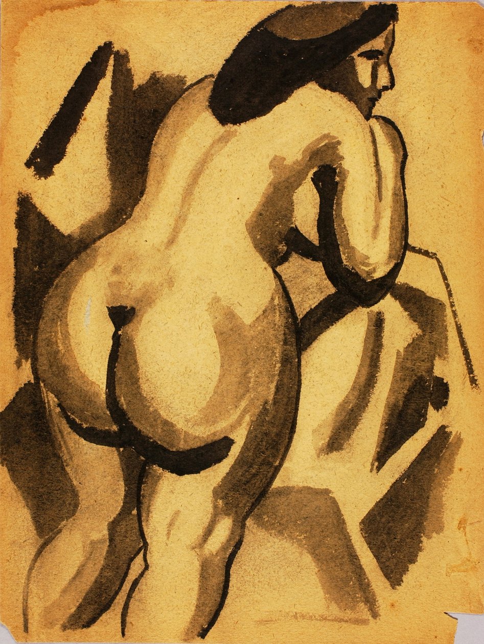 Desnudo femenino de pie de Carl Newman