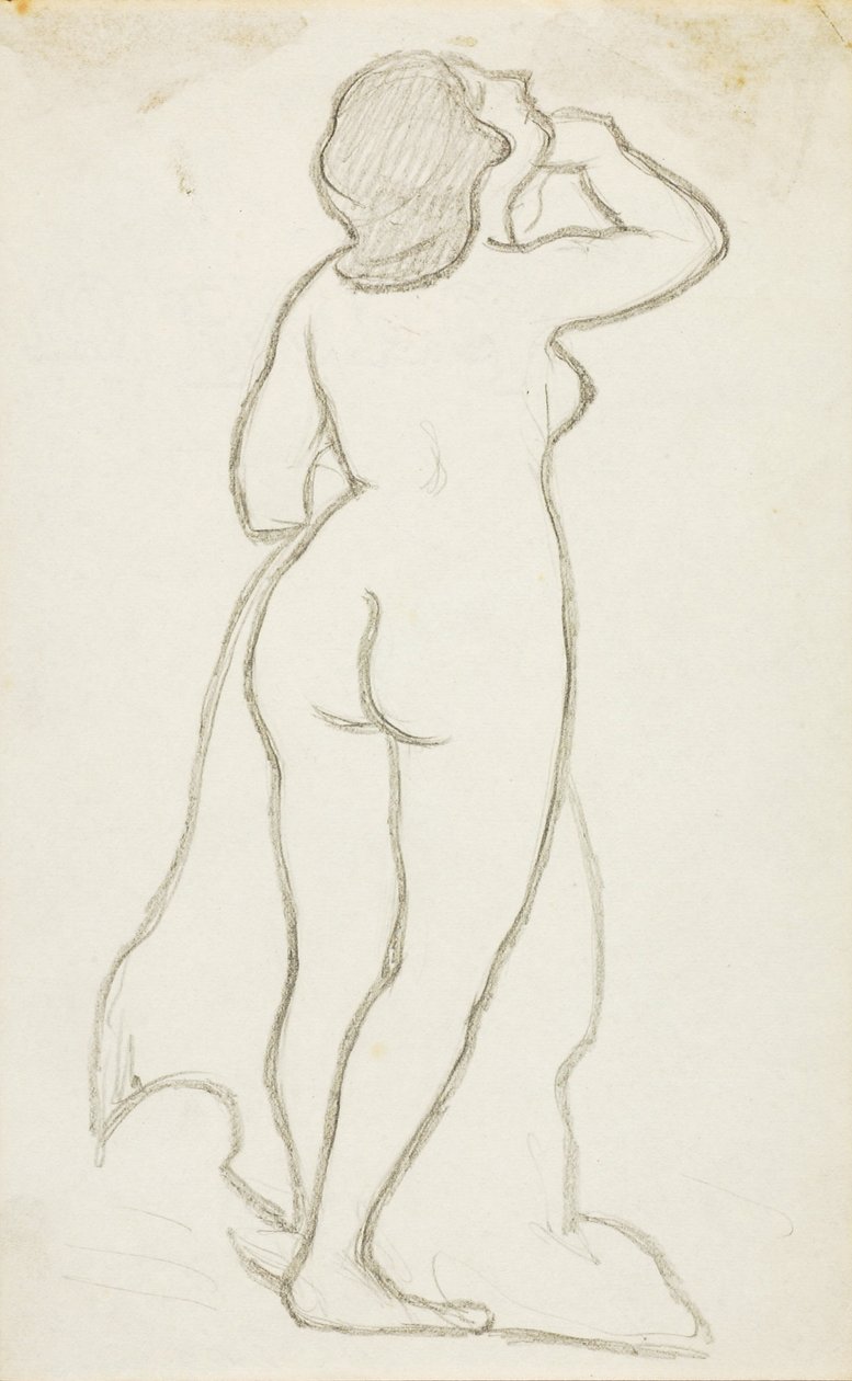Desnudo femenino de pie de Carl Newman