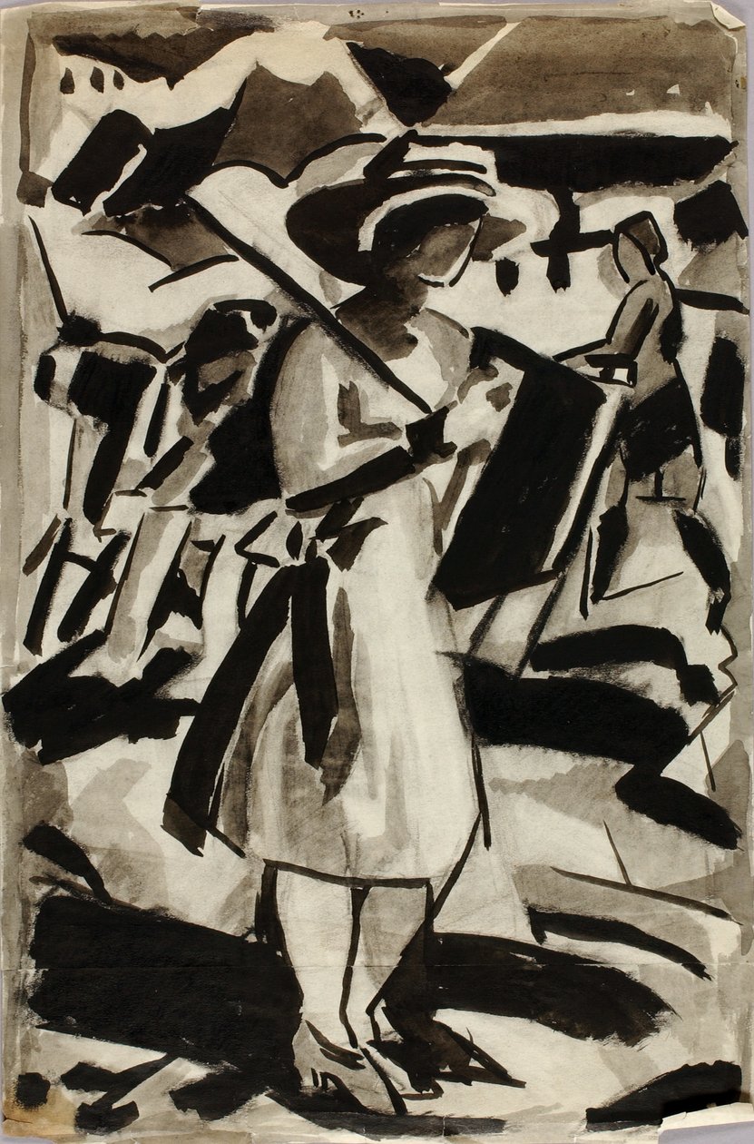 Figura de mujer de pie de Carl Newman