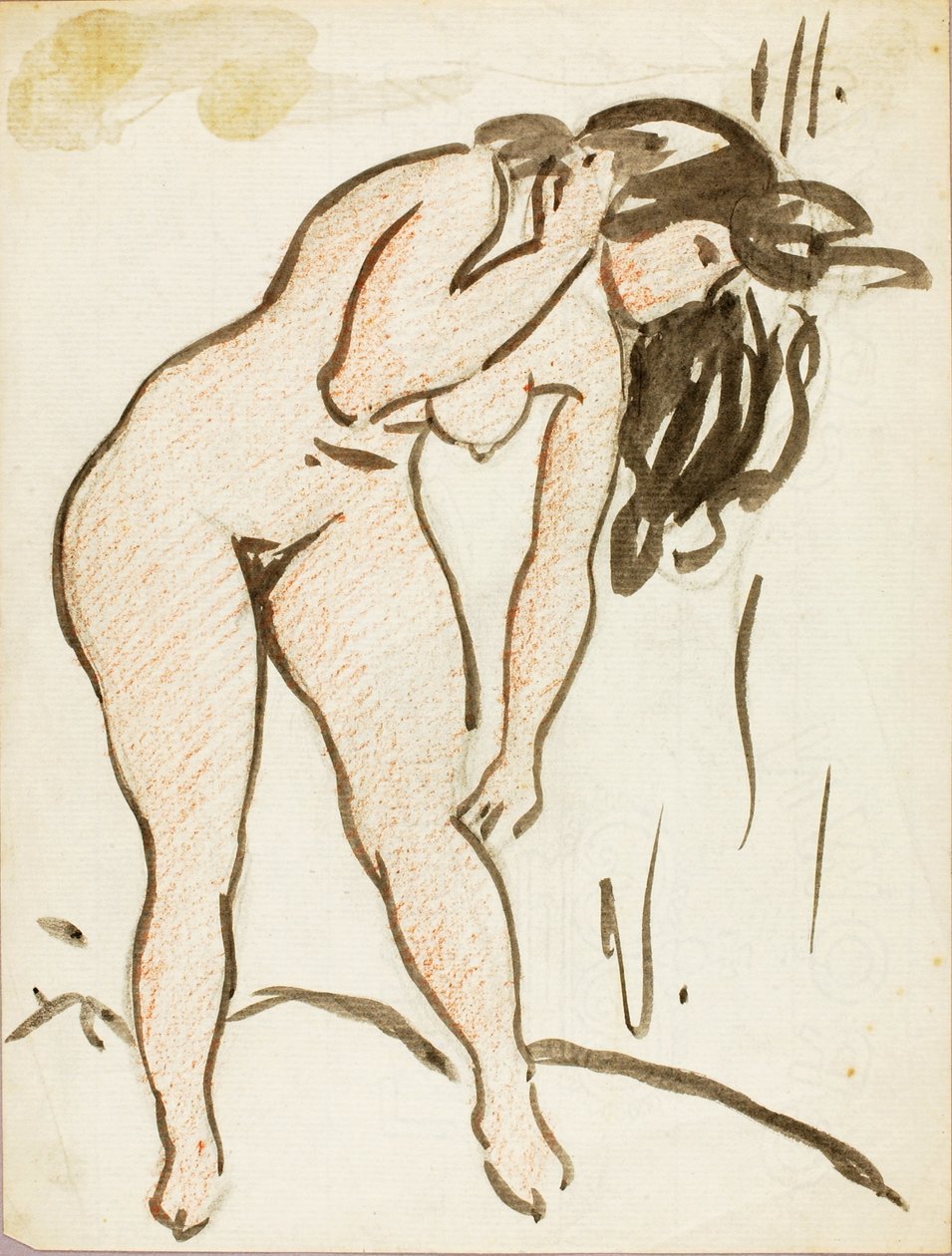 Desnudo de pie de Carl Newman
