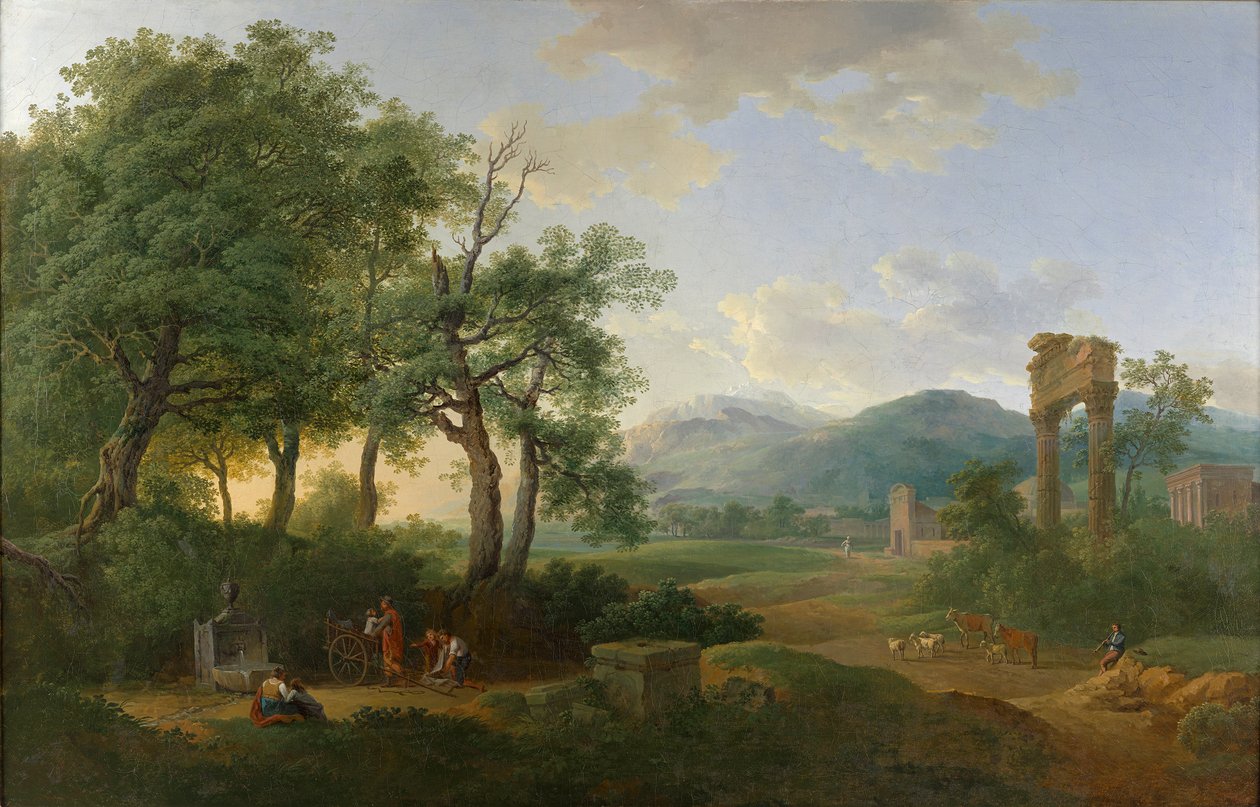 paisaje arcádico de Carl Philipp Schallhas