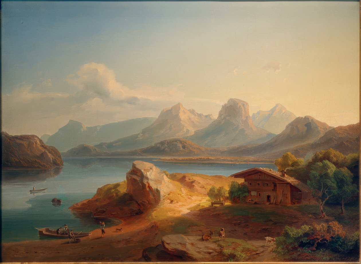 El lago Kochel de Carl Rottmann