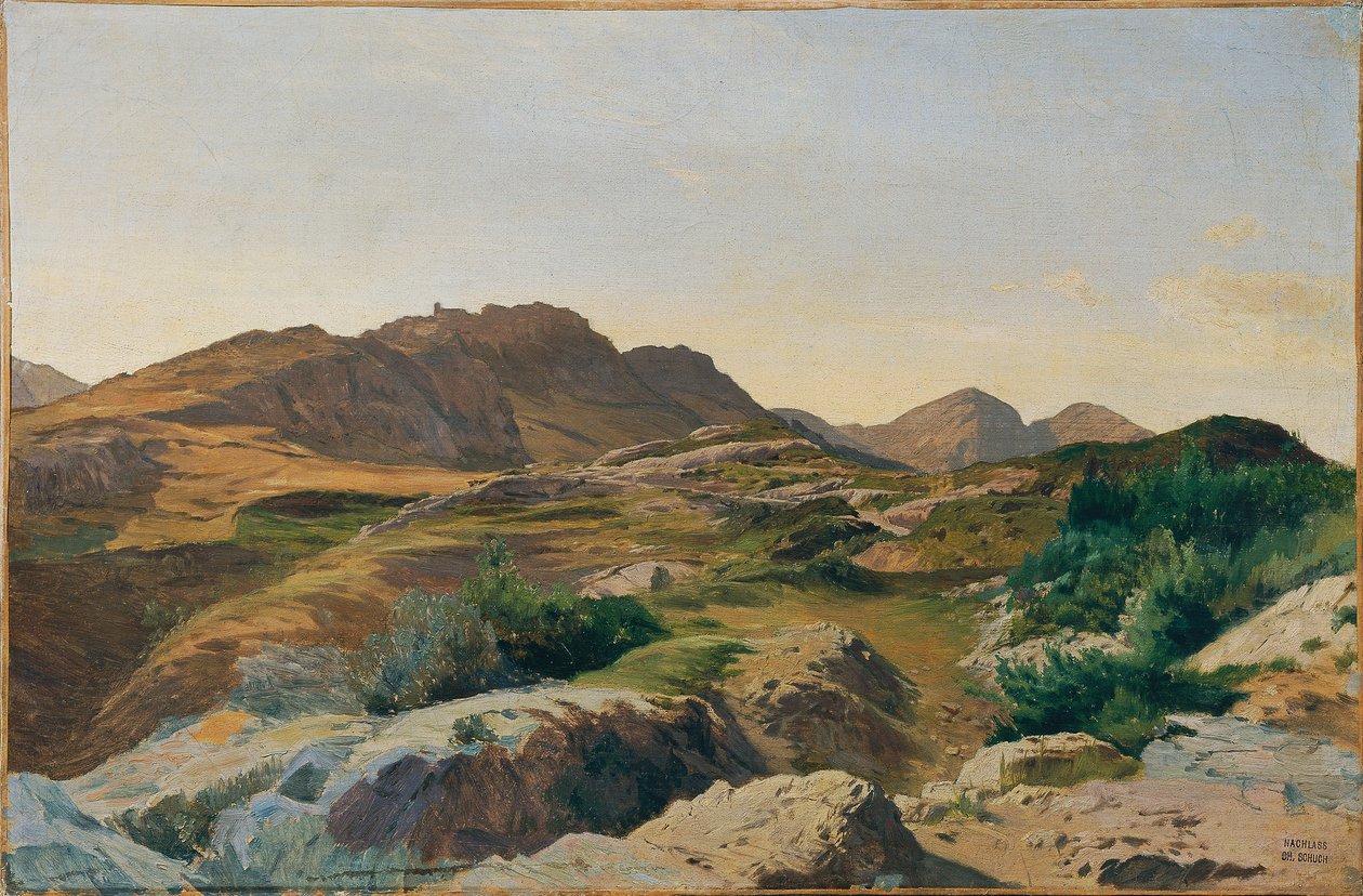 Paisaje en las Sabinas de Carl Schuch