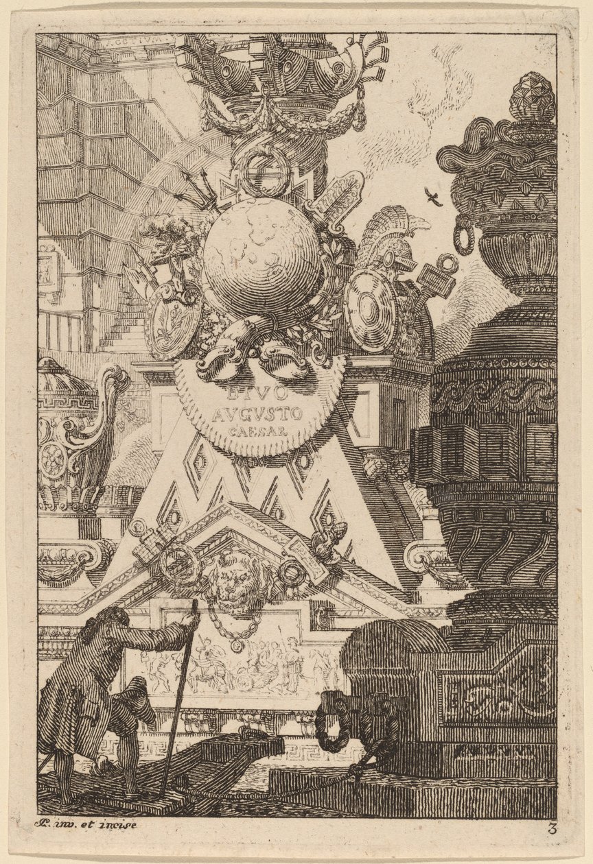 Fantasía de un Trofeo Antiguo para Augusto de Carl Schütz