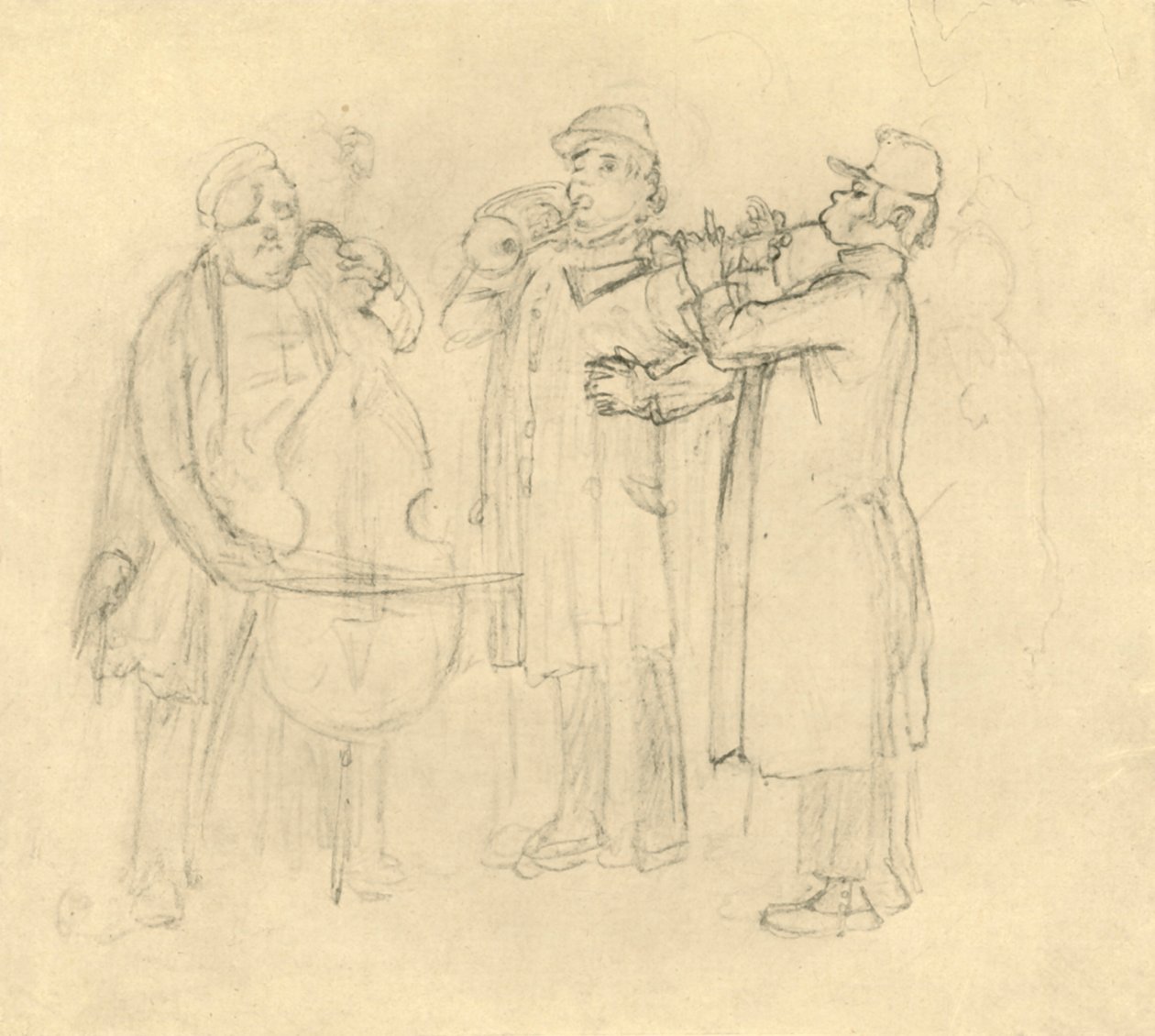 Bettelmusikanten, mediados-finales del siglo XIX, c. 1924 de Carl Spitzweg