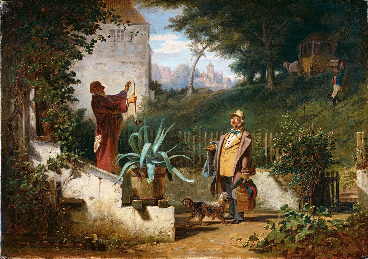 Amigos de la infancia de Carl Spitzweg