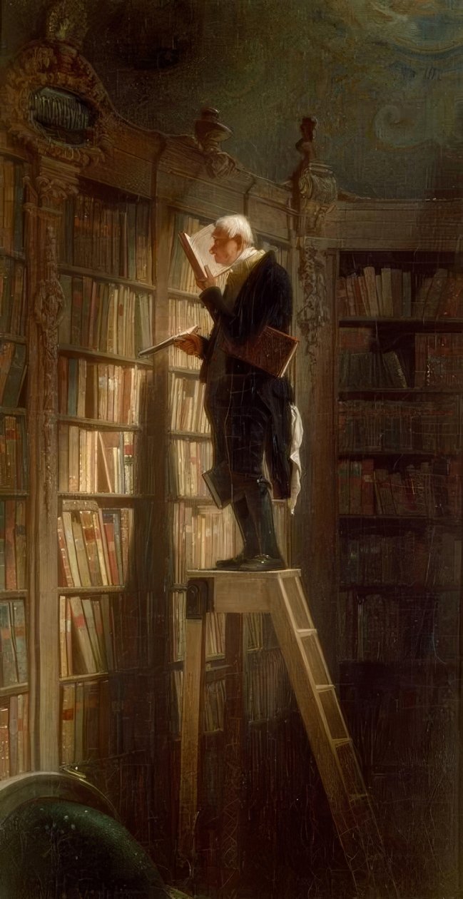 El ratón de biblioteca de Carl Spitzweg