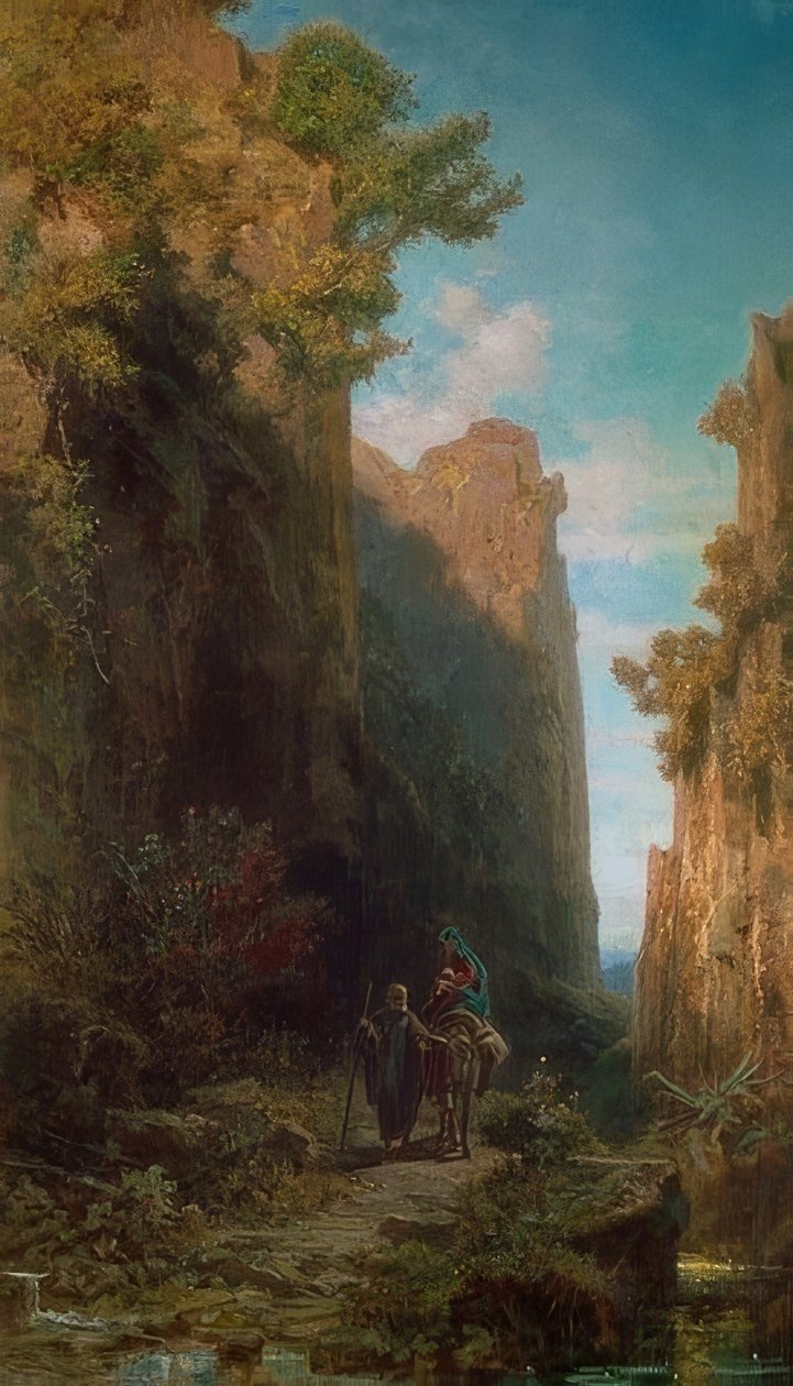 La huida a Egipto de Carl Spitzweg