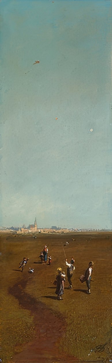 Volando cometas de Carl Spitzweg