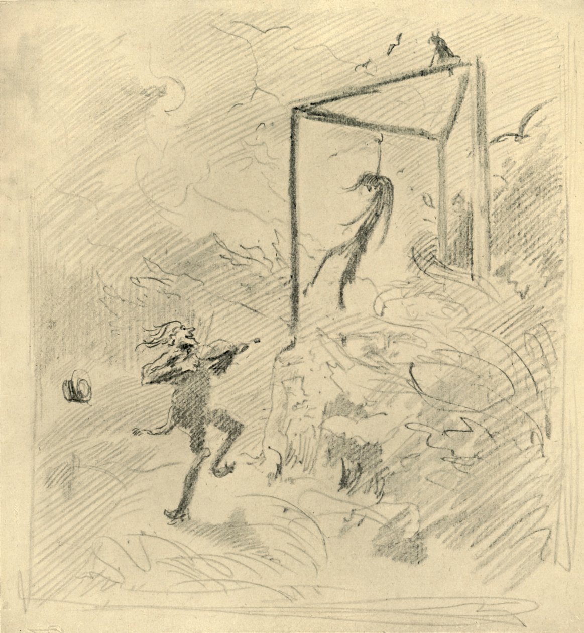 Galgenmusik, mediados-finales del siglo XIX, c1924 de Carl Spitzweg
