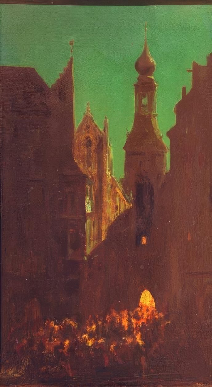Plaza de María en Múnich de Carl Spitzweg