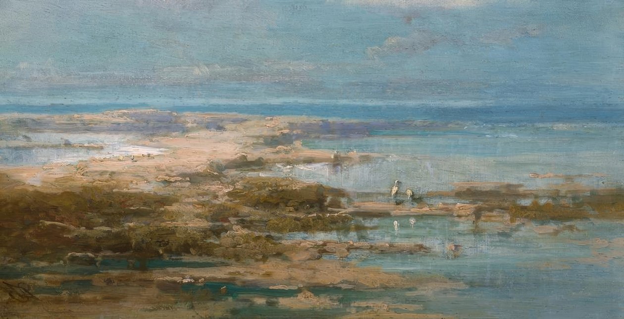 Paisaje del Nilo con cigüeñas de Carl Spitzweg
