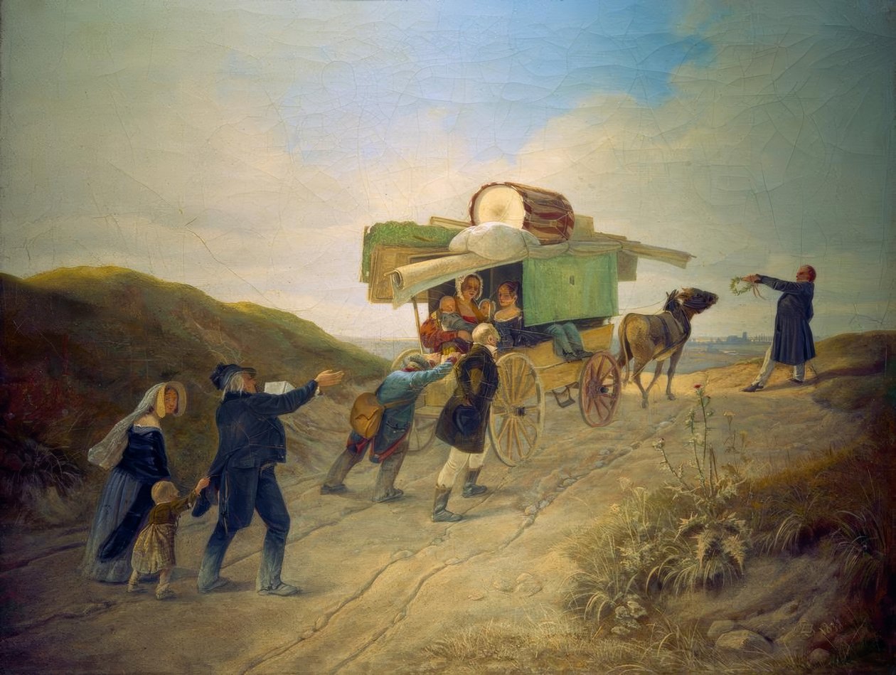 Comediantes viajeros de Carl Spitzweg