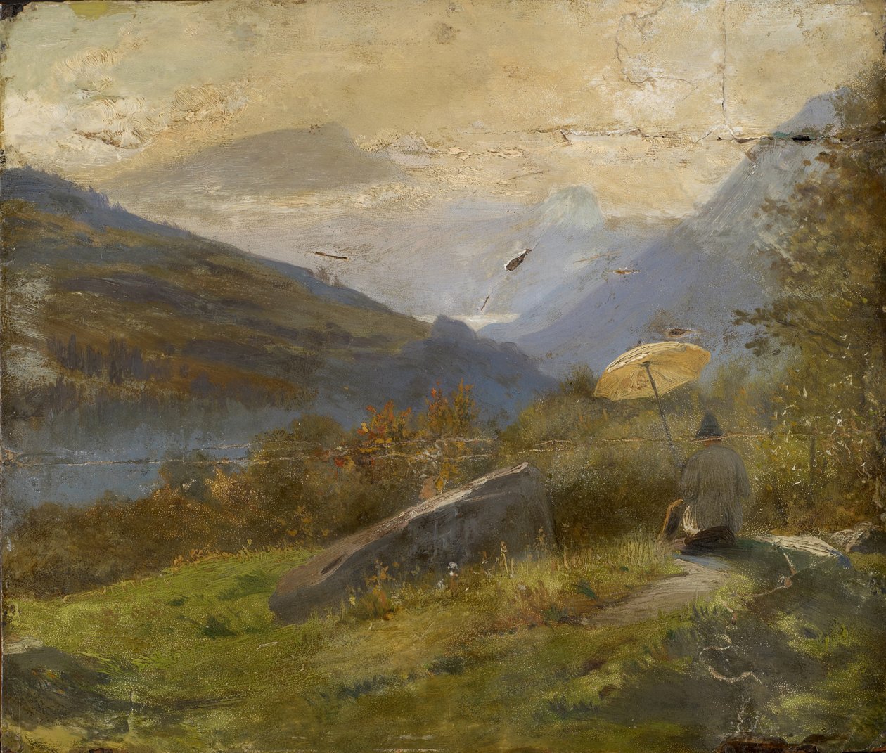 El pintor, c.1860 de Carl Spitzweg