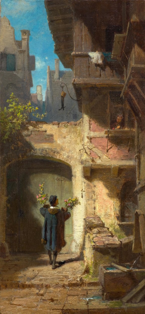 El bienhechor, ca 1860 de Carl Spitzweg