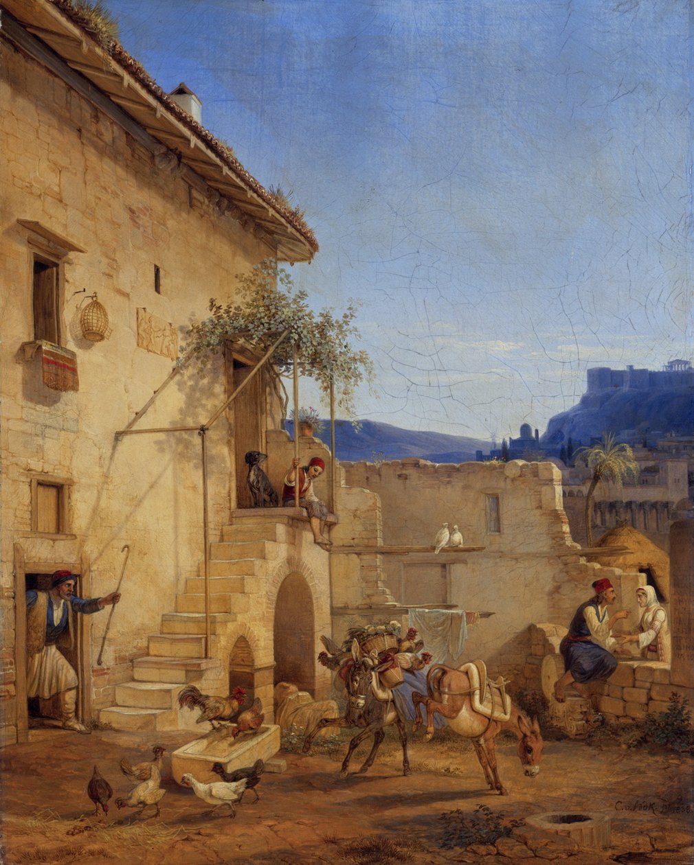 Casa en Atenas de Carl Wilhelm Freiherr von Heideck