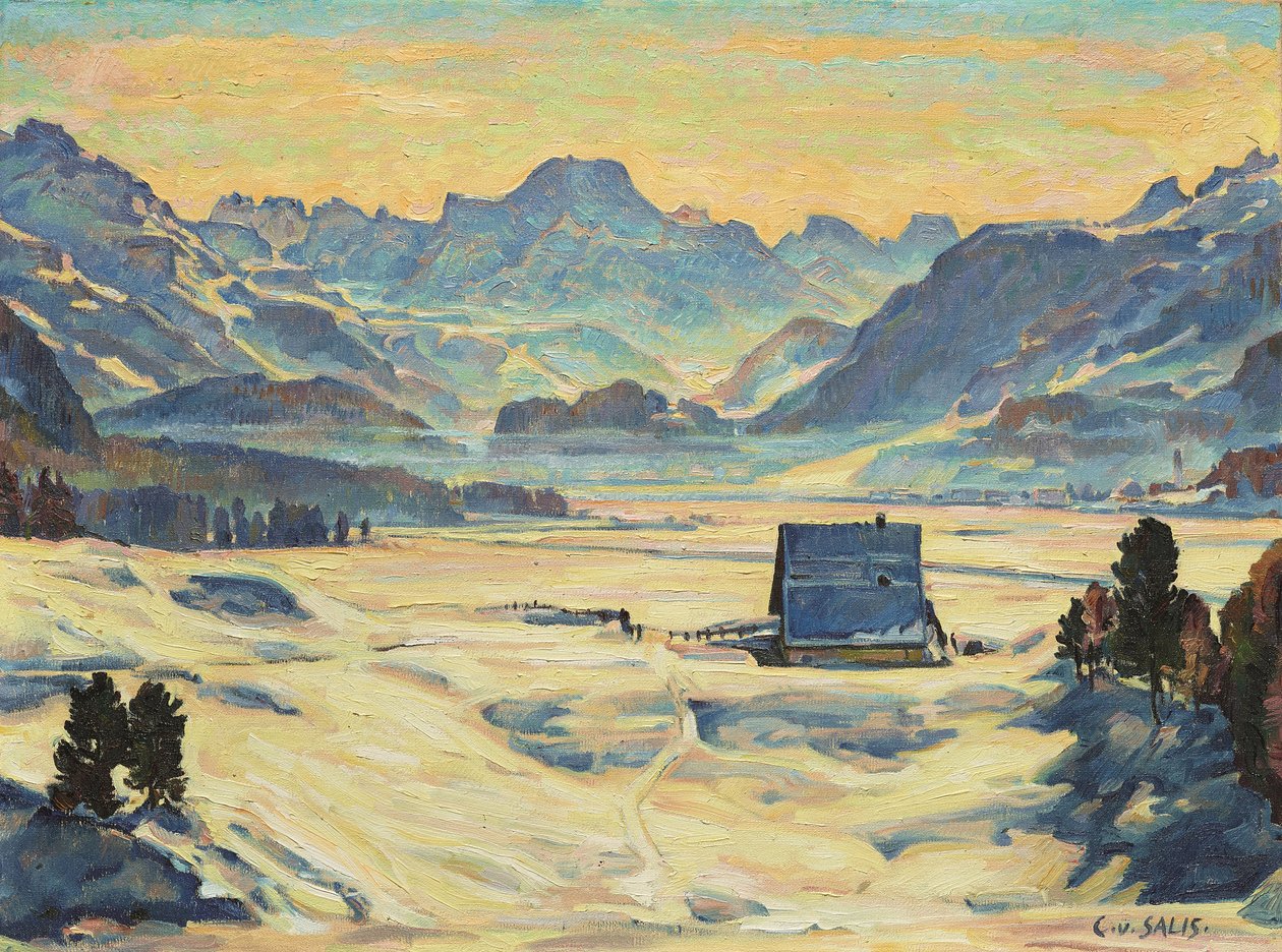 Champesch II (óleo sobre lienzo) de Carl von Salis