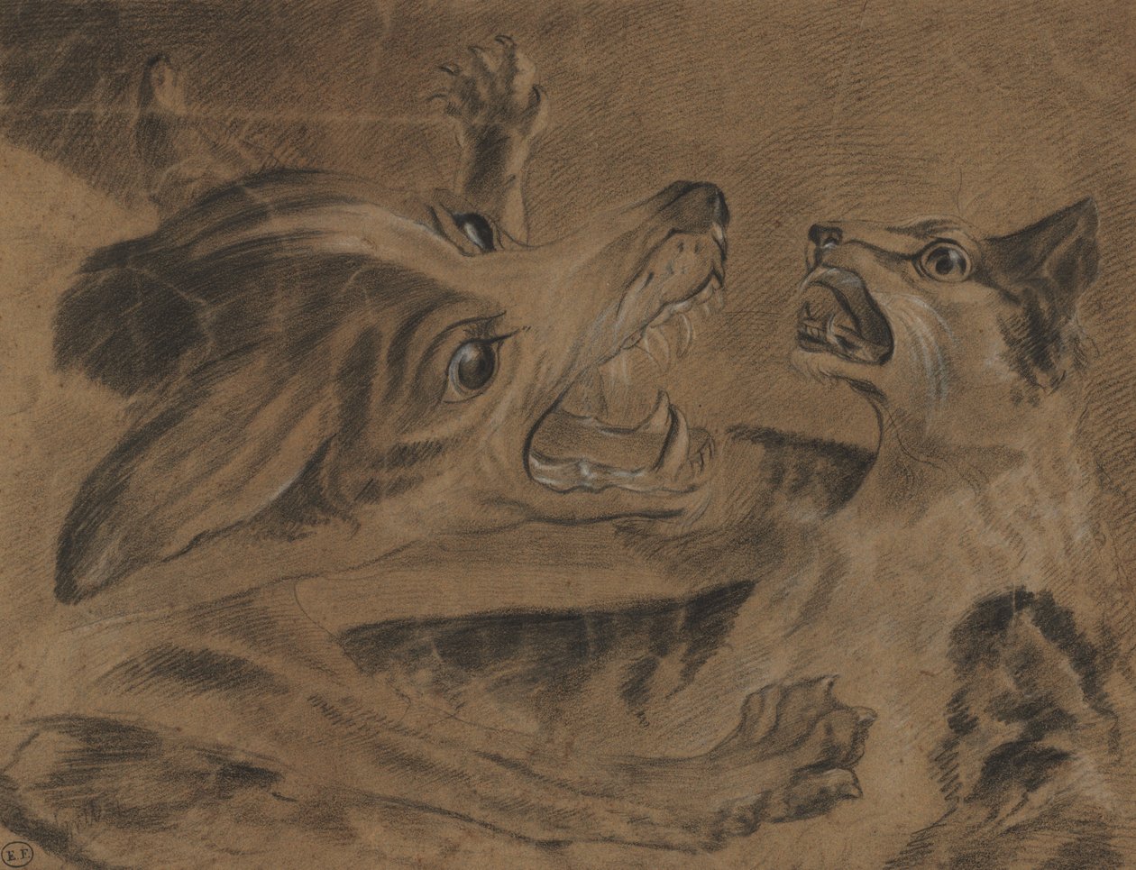 Animales de combate de Carle Vernet