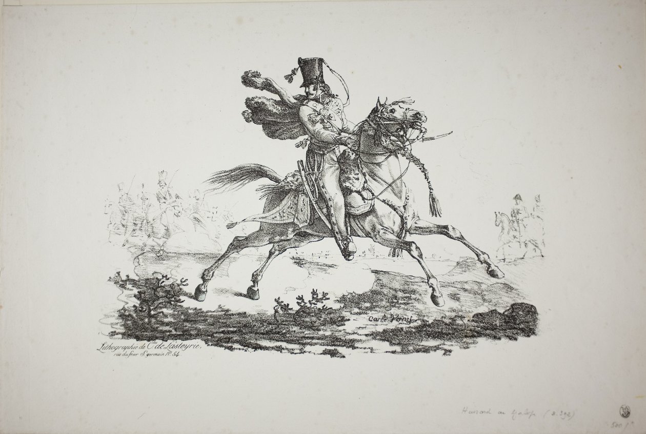 Húsar galopando de Carle Vernet