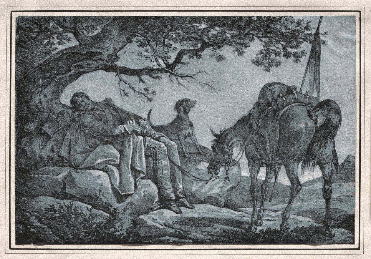 El soldado dormido de Carle Vernet