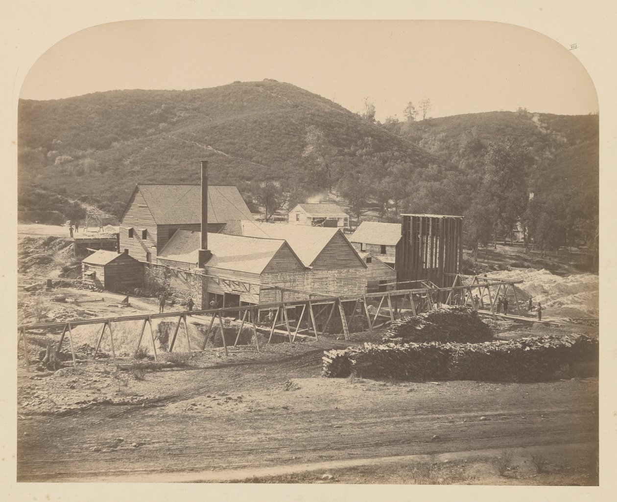 (Molino del Monte Ophir) de Carleton E. Watkins