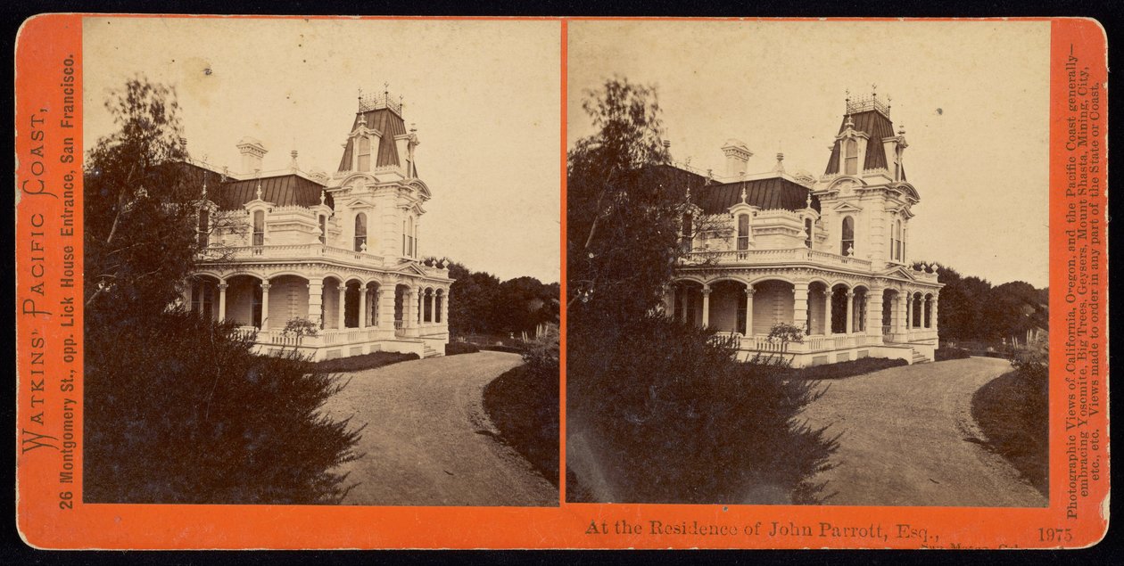 En la Residencia de John Parrott, Esq., San Mateo, Cal. de Carleton E. Watkins