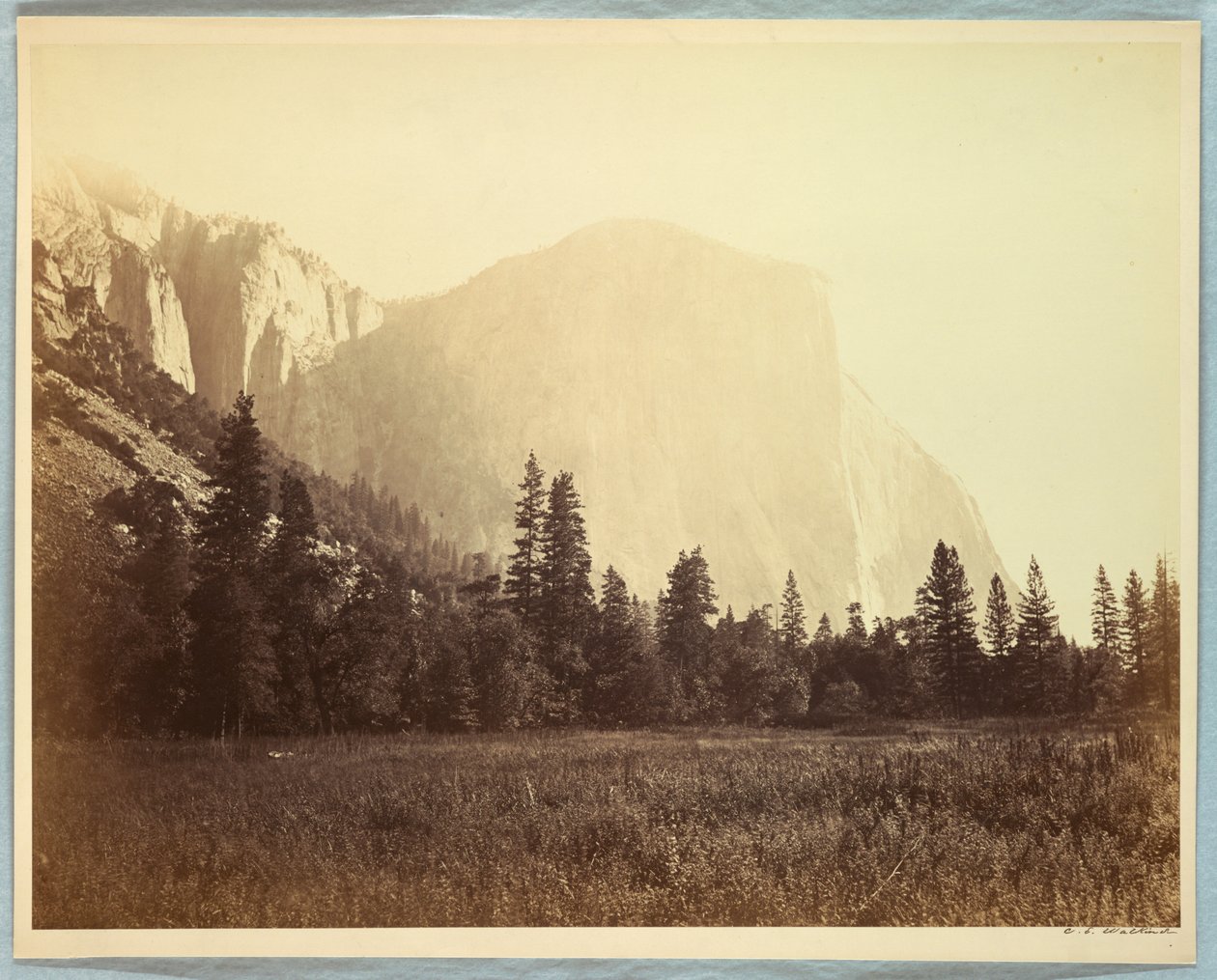 El Capitán, Yosemite de Carleton E. Watkins