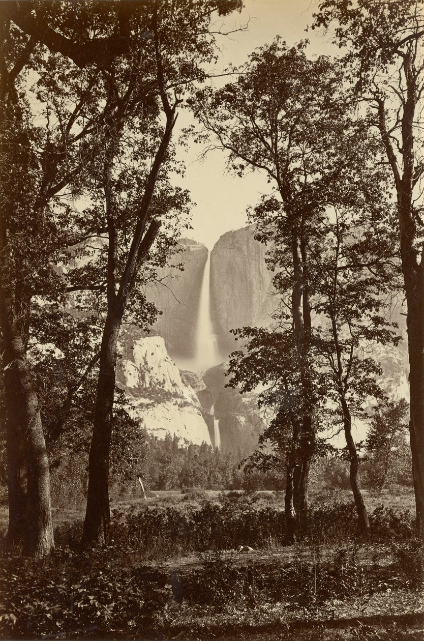 Cataratas de Yosemite, 2634 pies. de Carleton E. Watkins