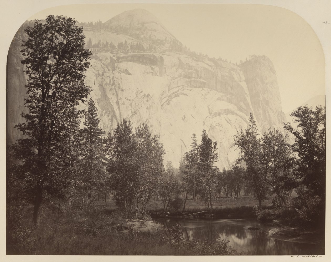 Vista del río de los Arcos Reales, Yosemite de Carleton E. Watkins