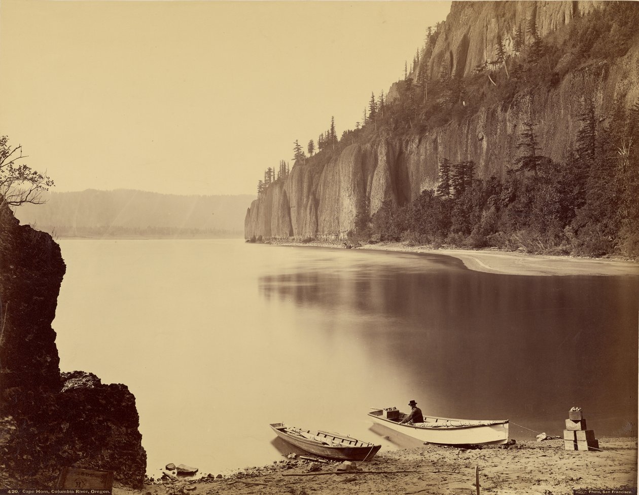 Cabo de Hornos, río Columbia, Oregón de Carleton Watkins