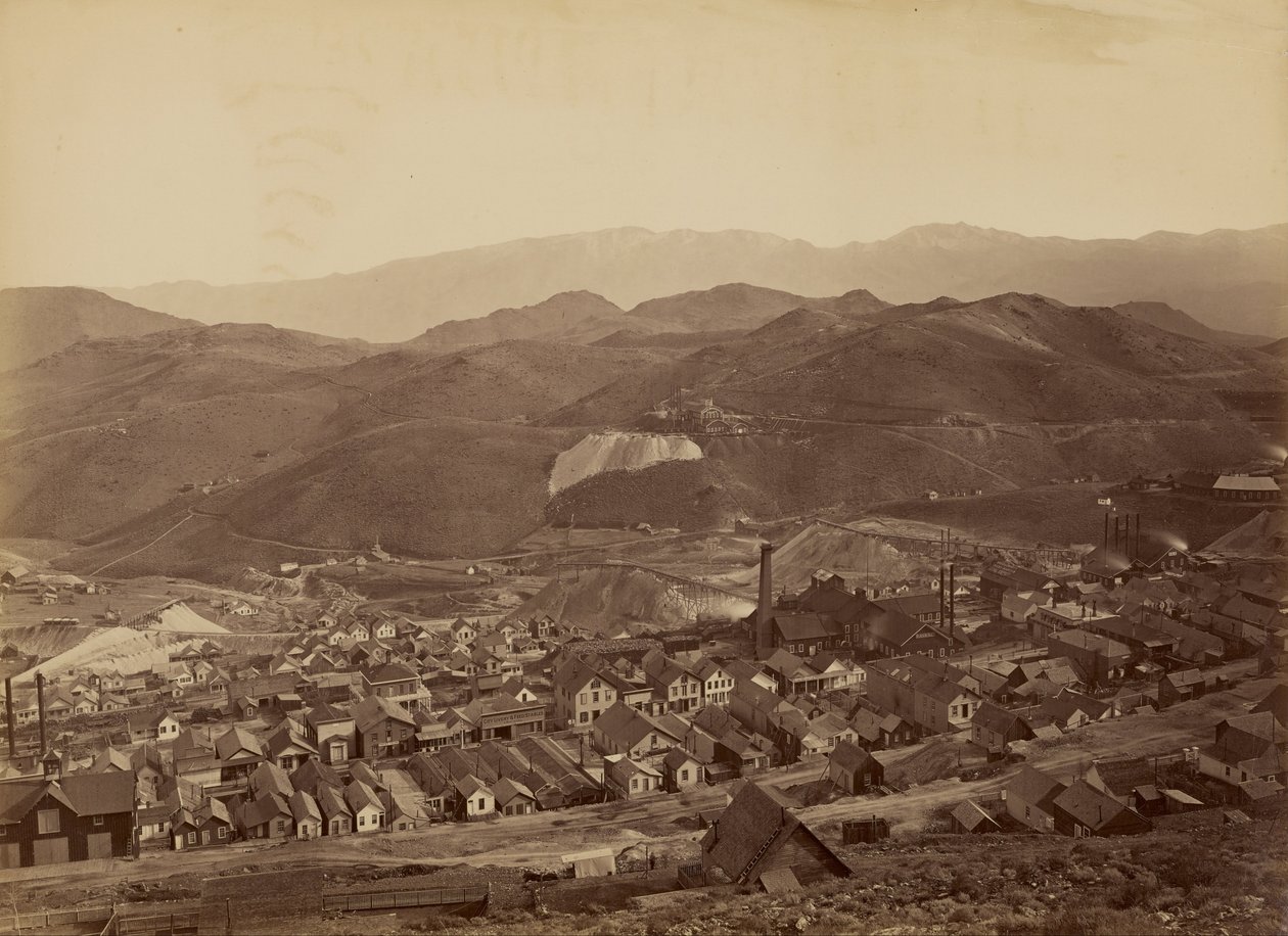 El eje de combinación, desde el canal de agua de Carleton Watkins