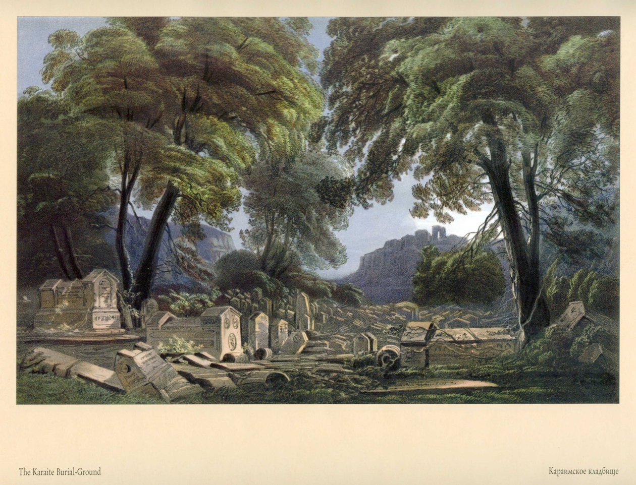 Carlo Bossoli. Cementerio Karaim de Carlo Bossoli