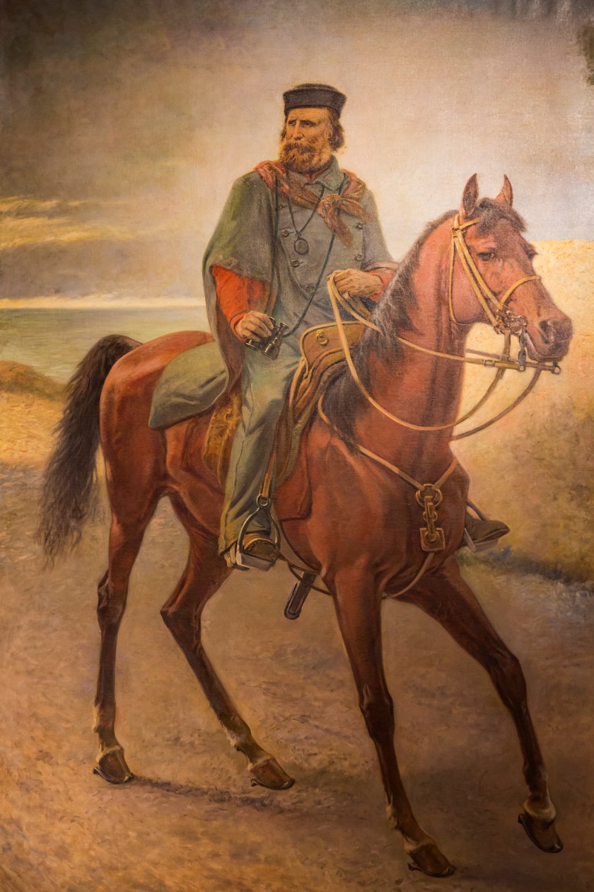 Giuseppe Garibaldi a caballo de Carlo (after) Ademollo