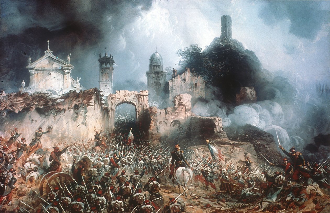 Batalla de Solferino de Carlo Bossoli