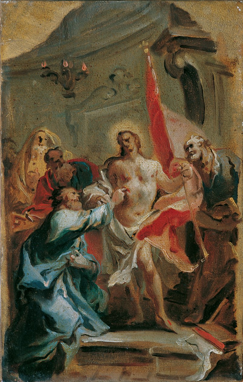 Cristo y el incrédulo Tomás de Carlo Carlone